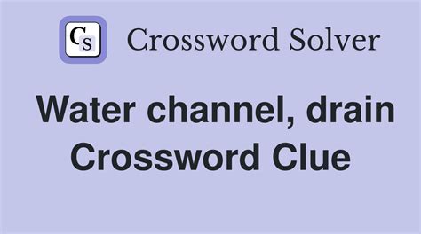 drain problem crossword clue